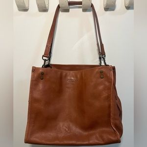 American Leather co. Lenox Triple Entry Satchel Handbag